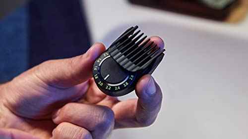 Norelco Philips Multigroom 7000 Series, All-in-One Trimmer, Beard Trimmer and Hair Clipper, 19-Piece Men's Grooming Kit for Beard, Head, Hair, Body, and Face, Soft Pouch, MG7910/49