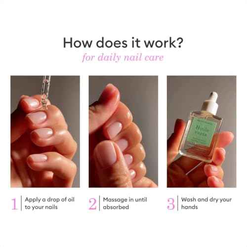 Manucurist Green Oil Nail Care - Nail & Cuticle Oil for Nails - Nourishes and Regenerates Nails and Cuticles - Promotes Growth - Blend of 6 Oils - 99% Bio-Sourced - Nail Care - 0.5 fl oz Bottle