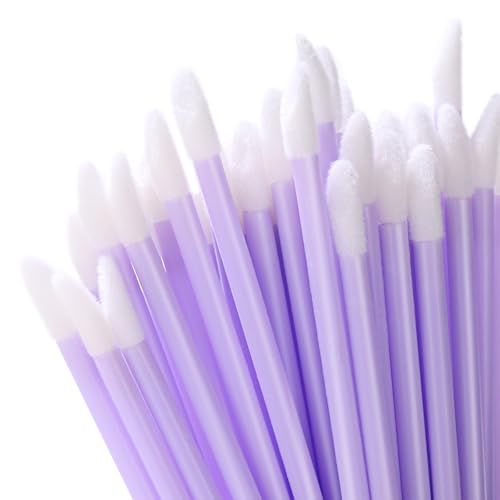 240 Pieces Disposable Lip Wands Lip Brushes,Lipstick Applicator Brushes Lip Gloss Wand,Soft Lint Free,Eyes & Lips Makeup Applicator Wands Tools£¨PURPLE£©