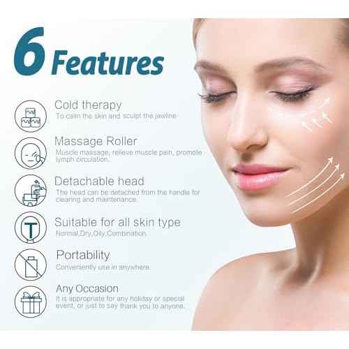 ESARORA Ice Roller for Face & Eye, Puffiness, Migraine, Pain Relief and Minor Injury, Skin Care Products