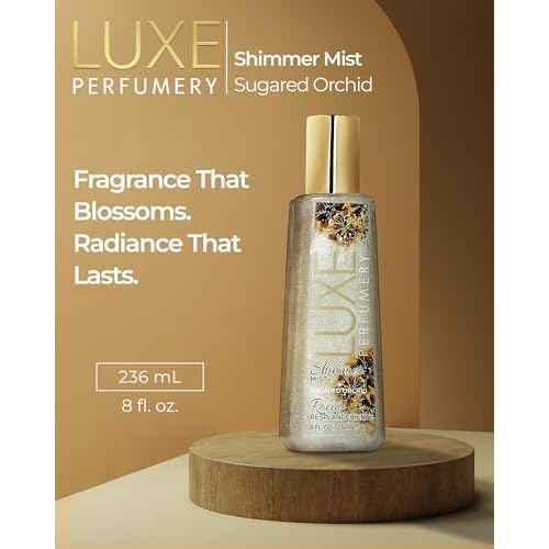 Luxe Perfumery Shimmer Body Mist, Sugared Orchid, 8.0 fl oz