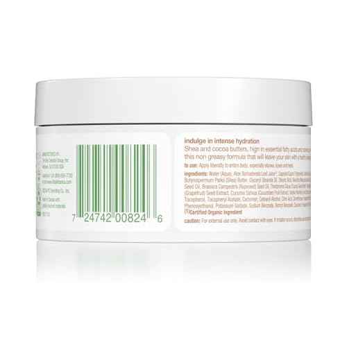 Alba Botanica Intense Hydration Whipped Body Butter, with Shea, Cocoa, and Kukui Nut Butters, 6.5 Oz (Packaging May Vary)