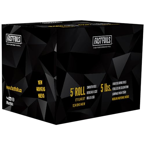 5" Hair Foil Roll - Aluminum Foil Roll for Hair Coloring - Medium Weight Foils For Highlighting - 1250 ft