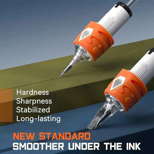 Tattoo Needles 20PCS Disposable Round Liner Cartridges 1203RL Professional Needles for Lining Work Fits Most Tattoo Machines