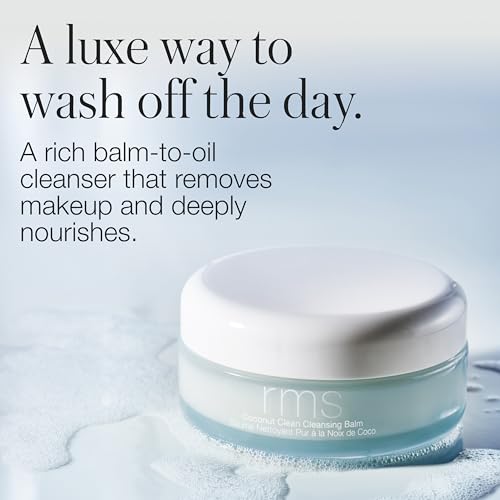 RMS Beauty Coconut Clean Cleansing Balm ? Nourishing Coconut Oil Makeup Remover and Hydrating Deep-Cleansing Balm for Soft, Smooth, Radiant Skin, 50g