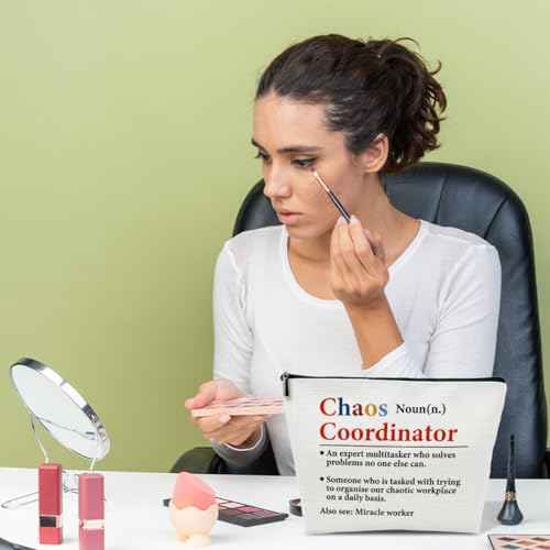 Chaos Coordinator Gifts for Boss Female Teachers Assistant Coworkers - Thank You Gifts for Coworkers Cosmetic Bag