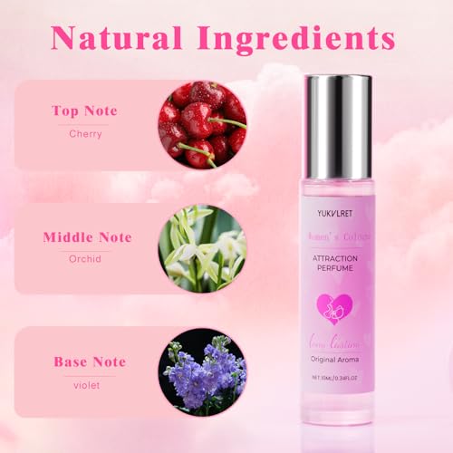 Pheromones Perfumes for Women, Long Lasting Women's Cologne, Pheromone Perfumes Attract Men, Enhanced Scents Women's Perfume, Roller Ball Design, Portable and Fruity