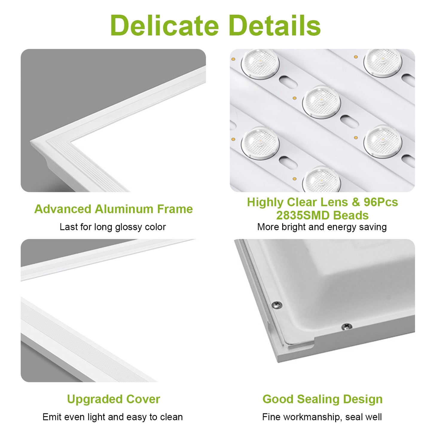 LED Panel Ceiling Light 2FT x 2FT Flat Flat Panel Light Modern Fixture