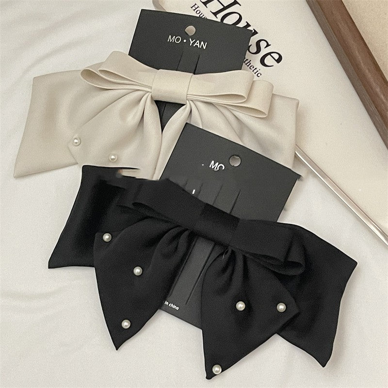 Satin Bow Hair Clip