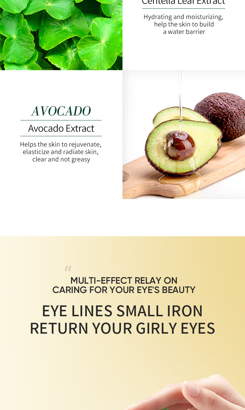 Moisturizing Eye Mask Patches - 60 Pairs, Avocado Hydrating Under Eye Masks