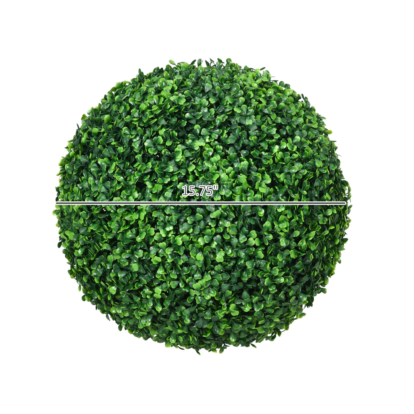 Artificial Boxwood Topiary Balls - Set of 2, 15.7 Inch
