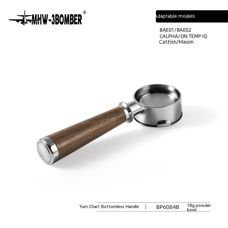 Coffee Maker Handle Accessories Set for Delonghi & More - Walnut Finish
