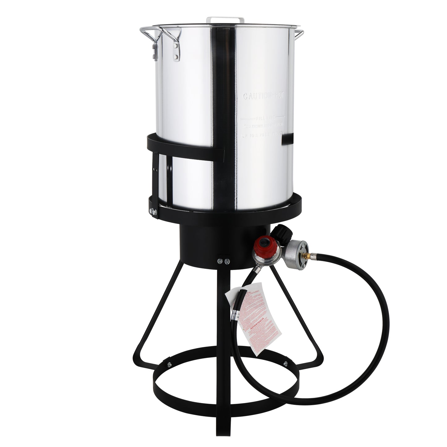 30QT Outdoor Turkey Fryer Set - Aluminum Pan & Iron Hob