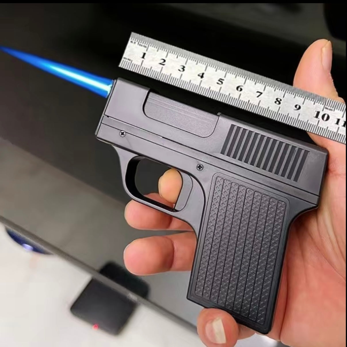 Windproof Inflatable Lighter - Portable Folding Design