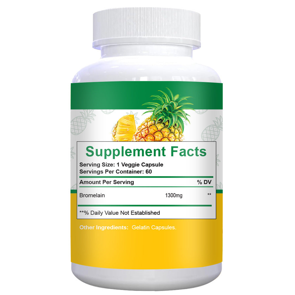 Bromelain Capsules, 60 Pieces