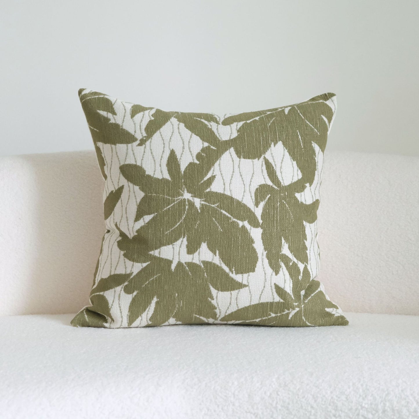 Green Cotton & Linen Tassel Pillowcase Set for Hotel & Home Decor