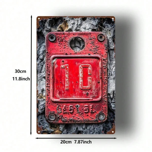 Metal Tin Sign Wall Decoration - 20 cm x 20 cm