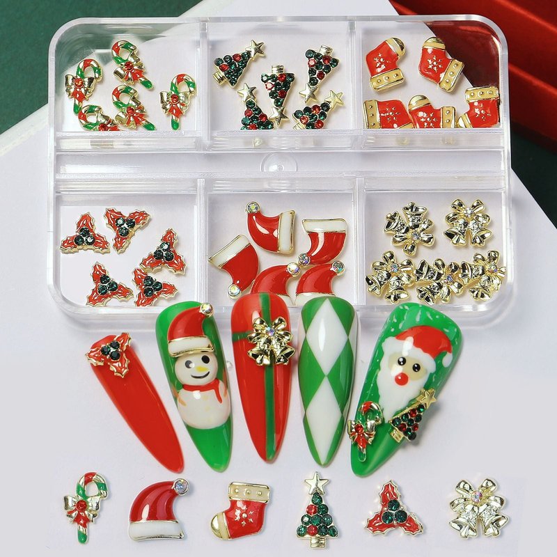 Christmas Snowflake Nail Art Ornament Set