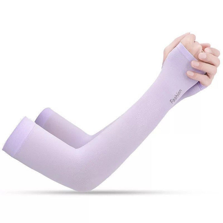 Cooling Ice Silk Sun Sleeves - UV Protection Arm Guards for Outdoor Activities