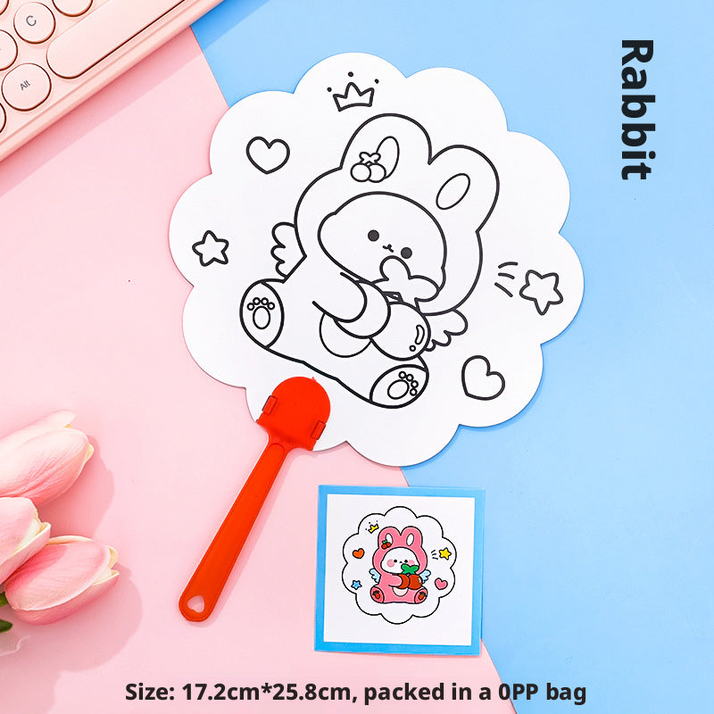 Coloring Fan Whale Cartoon Air Circulation Fan for Kids and Home