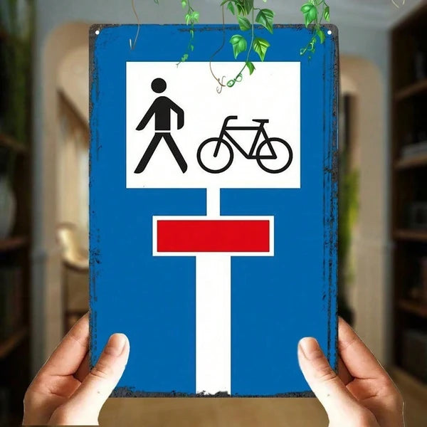 Metal Tin Wall Decoration - 20 cm x 20 cm