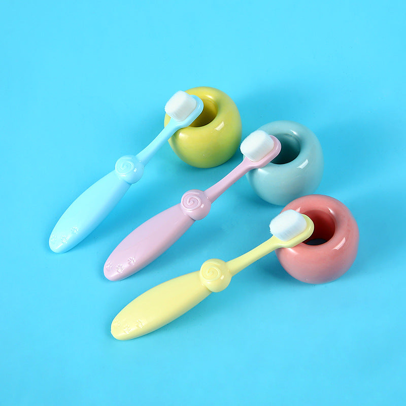 Children's Soft Hair Toothbrush Set - Colorful Gentle Hair Comb for Kids