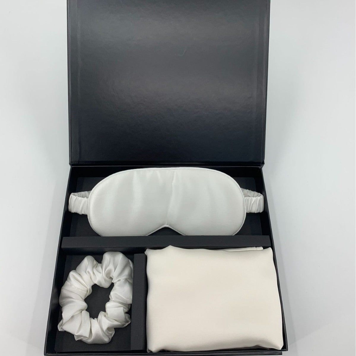 Silk Pillowcase, Eye Mask & Hair Tie Set - 3 Pieces