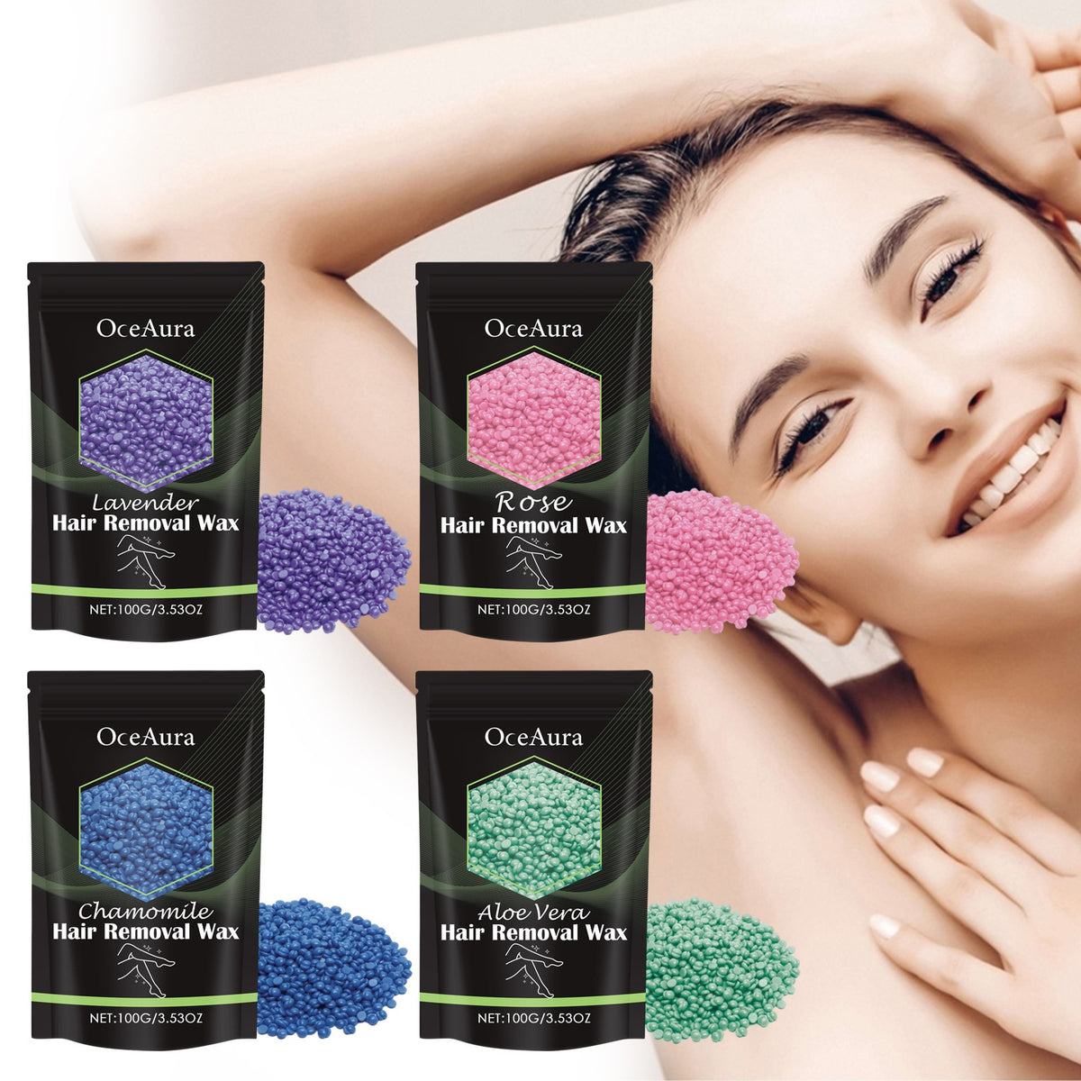 Hair Removal Wax Mild And Non-irritating Skin Dry Smooth