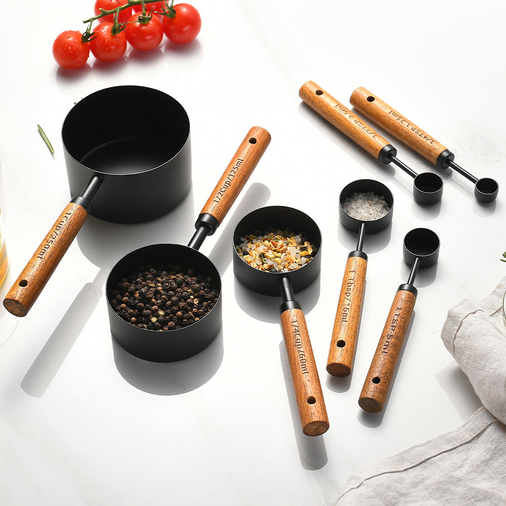 Stainless Steel Measuring Cups & Spoons Set - Kitchen Baking Tools