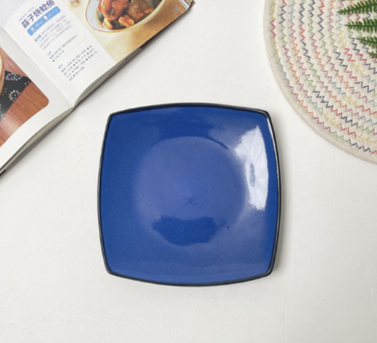 8-Inch Ceramic Plate Set for Kitchen Storage - Multiple Styles
