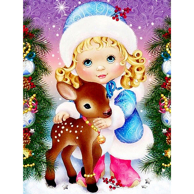 Diamond Painting Kit for Christmas Cats - Square or Round Diamant Art