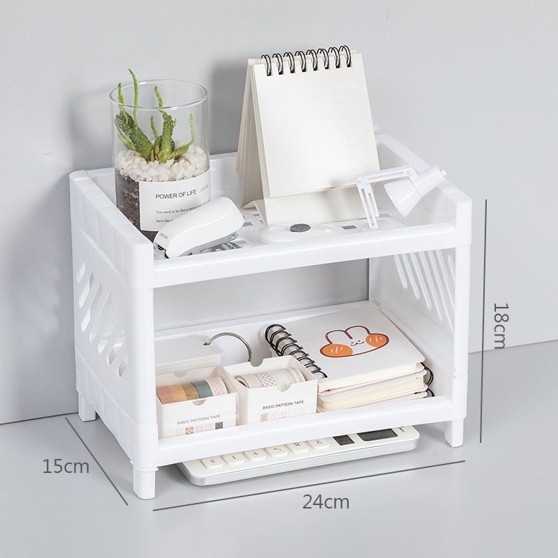 Multi-Layer Plastic Storage Rack for Household Organization