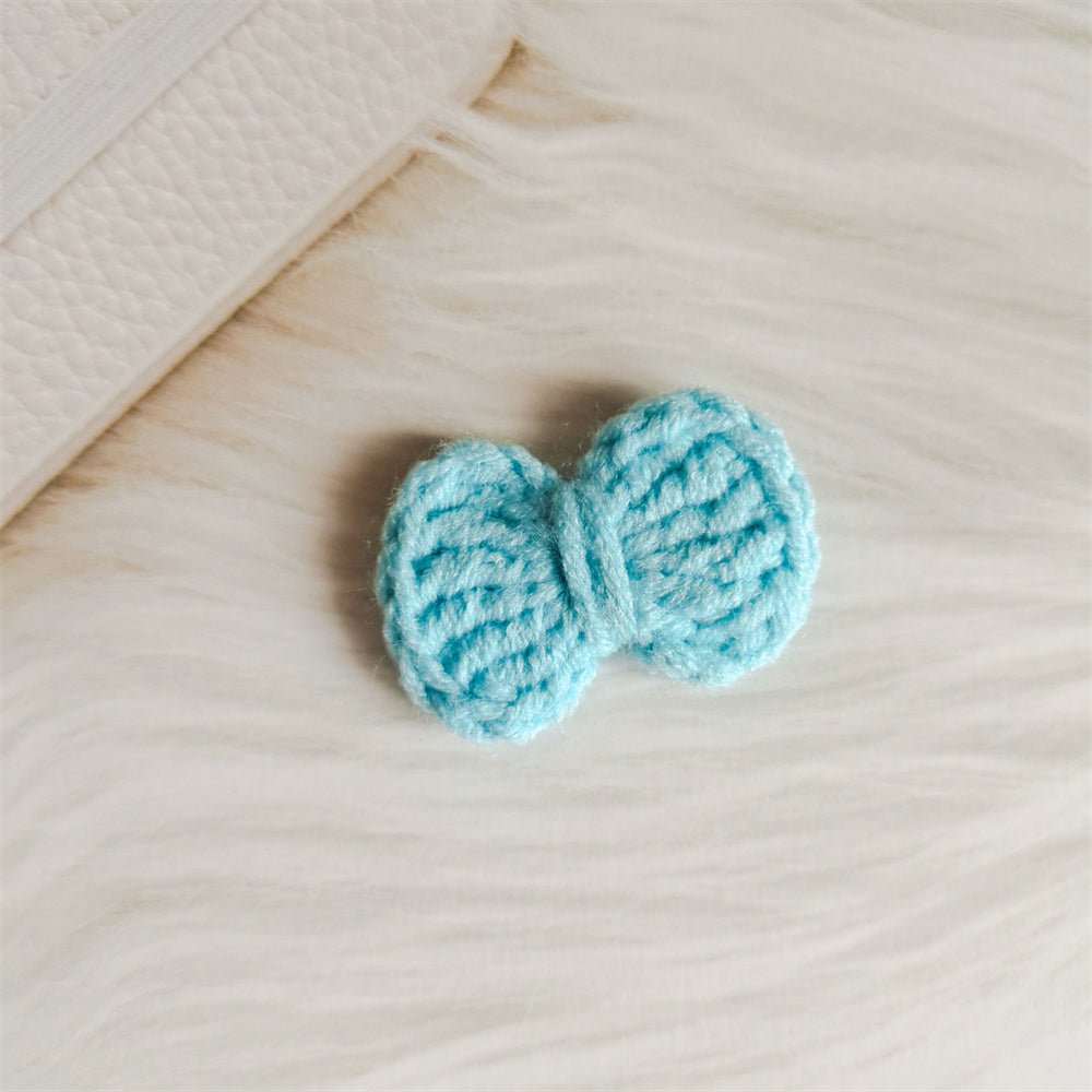 Wool Hair Bow Hairpin Handmade Hair Accessory for Women and Kids
