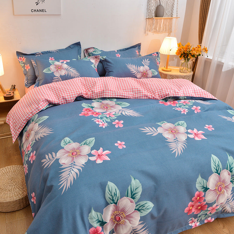 Pure Cotton Bedding Set - Multiple Sizes & Styles, Soft & Comfortable