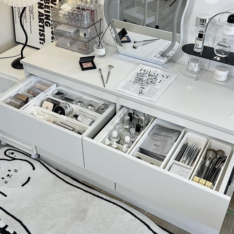 Telescopic Cosmetic Drawer Storage Box - Home Bathroom Organizer