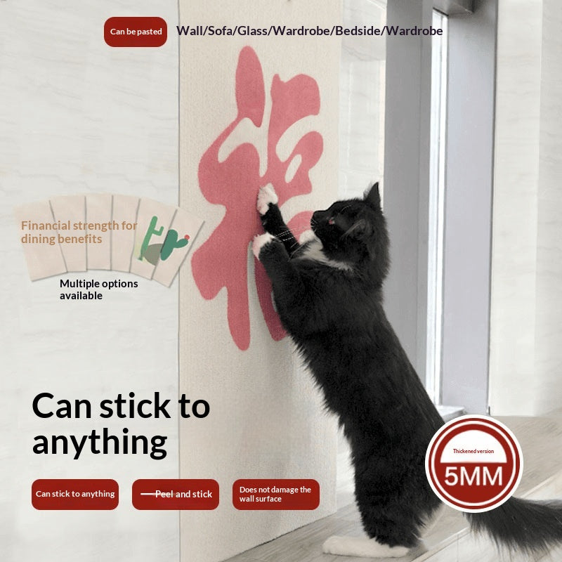 Multi-Functional Wall-Mounted Cat Climbing Scratching Post - 50x80cm