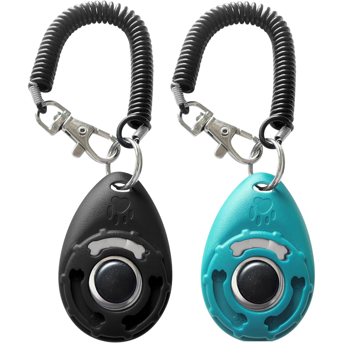 Dog Training Clicker with Wrist Strap & Keyring for Puppy & Pet Training