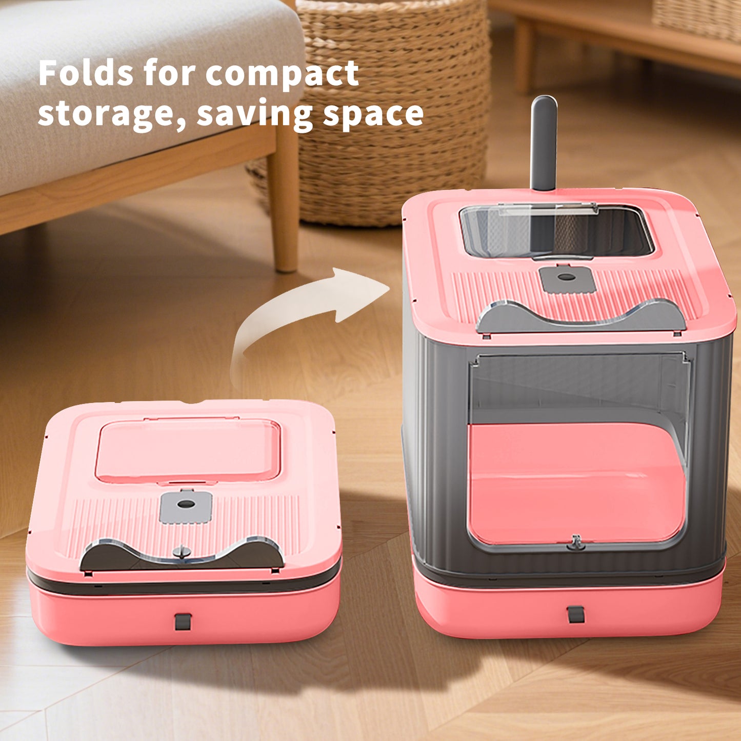 Self Pickup Cat Litter Box for Pet Furniture and Accessories