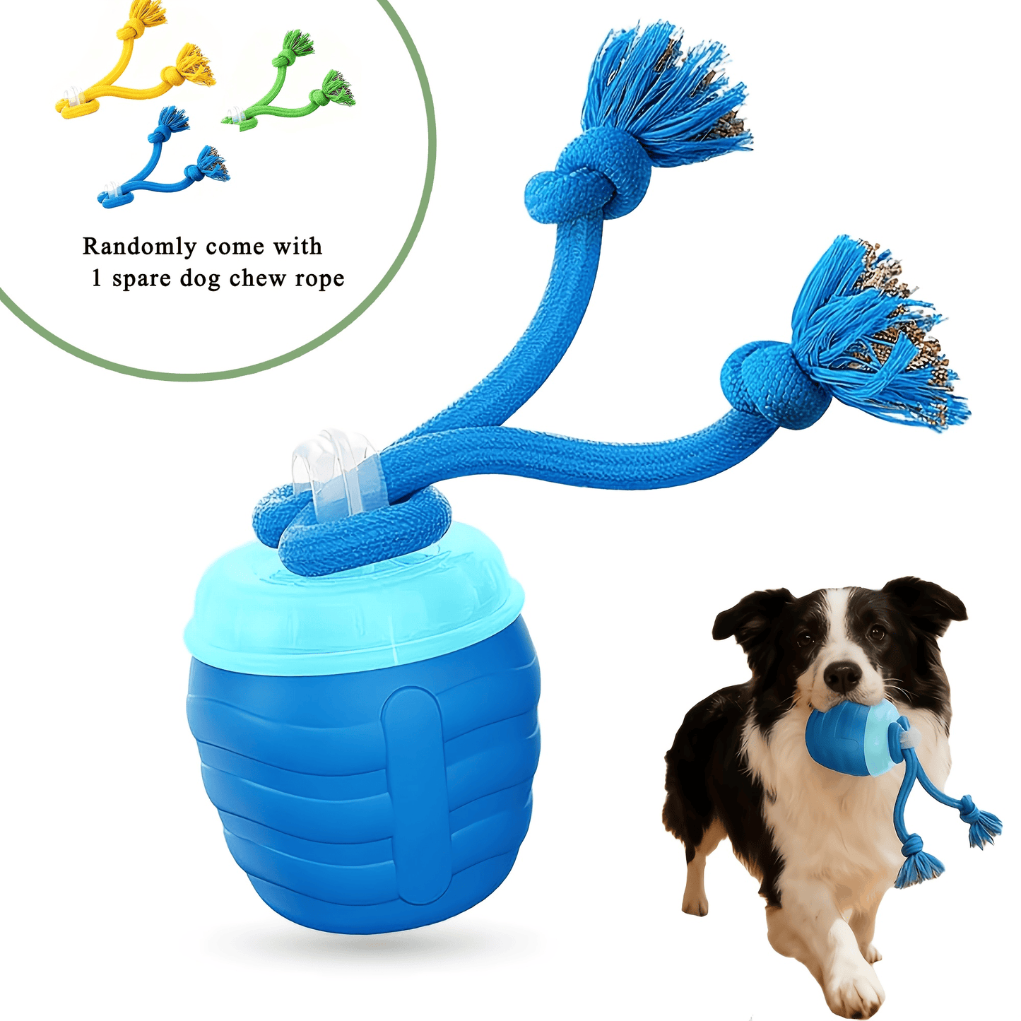 Smart Interactive Dog Toy Ball with Chew Rope for Small to Large Dogs - Boosts Intelligence & Exercise