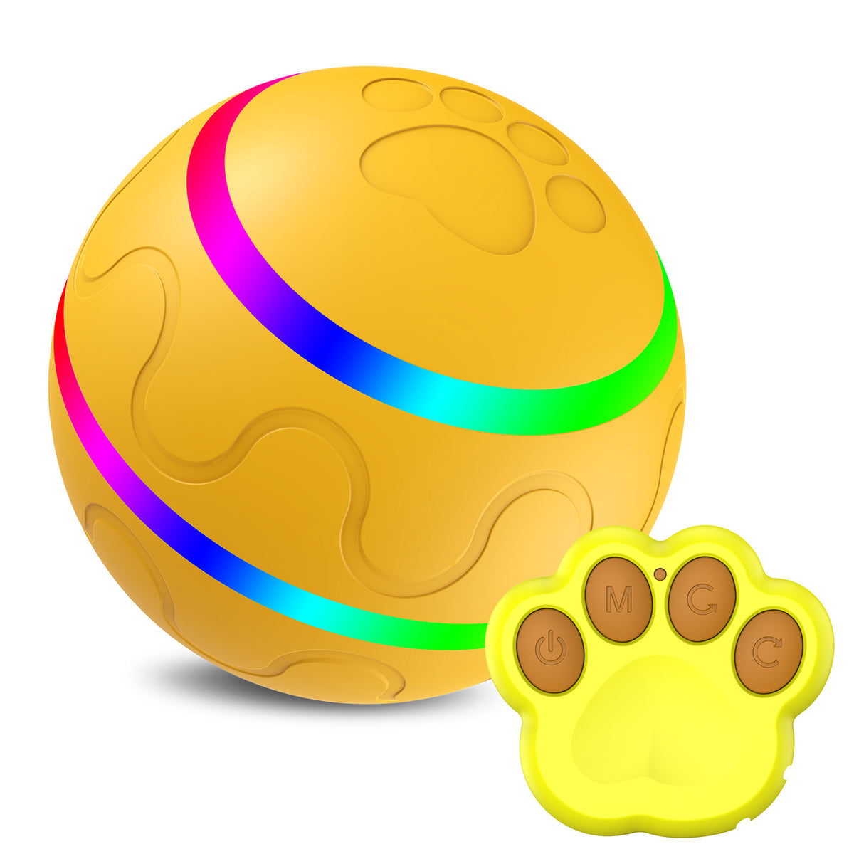 Interactive Cat Toy Ball - Self-Rotating, USB Rechargeable, Safe for Cats