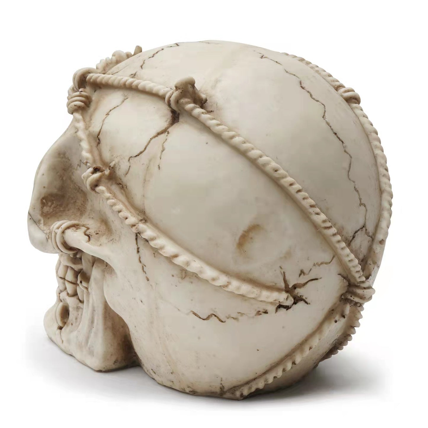 Resin Skull Halloween Decor Ornament - Modern Art Craft Halloween Skull
