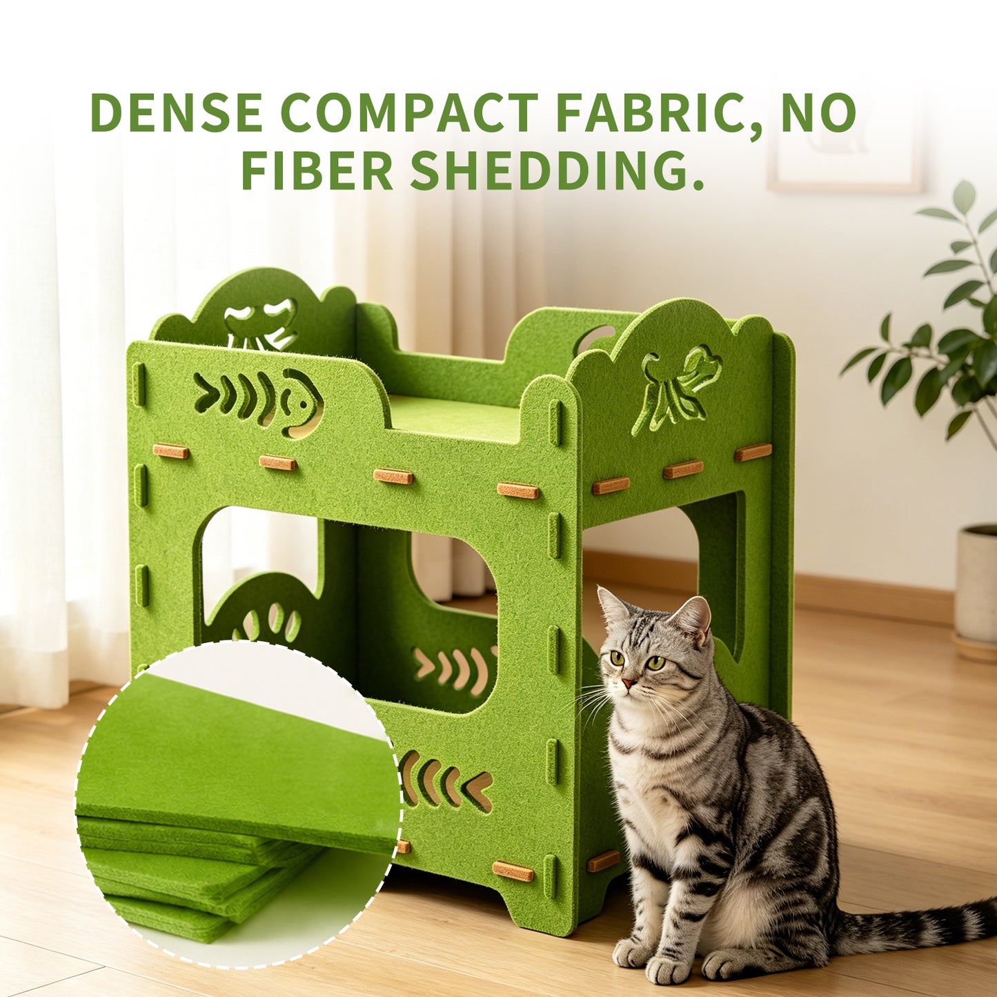 Double Cat Bed - Self Pickup Pet House for Cats & Pets