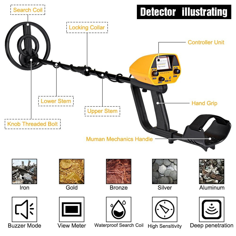 MD5090 Metal Detector for Metal Object Detection in Kids' Exploration