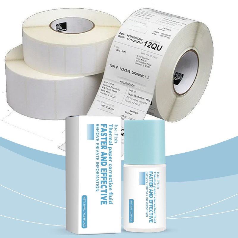 Thermal Paper Correction Fluid - 20ml Box for Office & Paper Repairs
