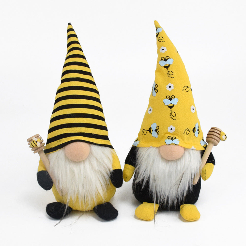 Decorative Bee Hat Ornament – Handmade Nordic Craft Gift for Home & Party