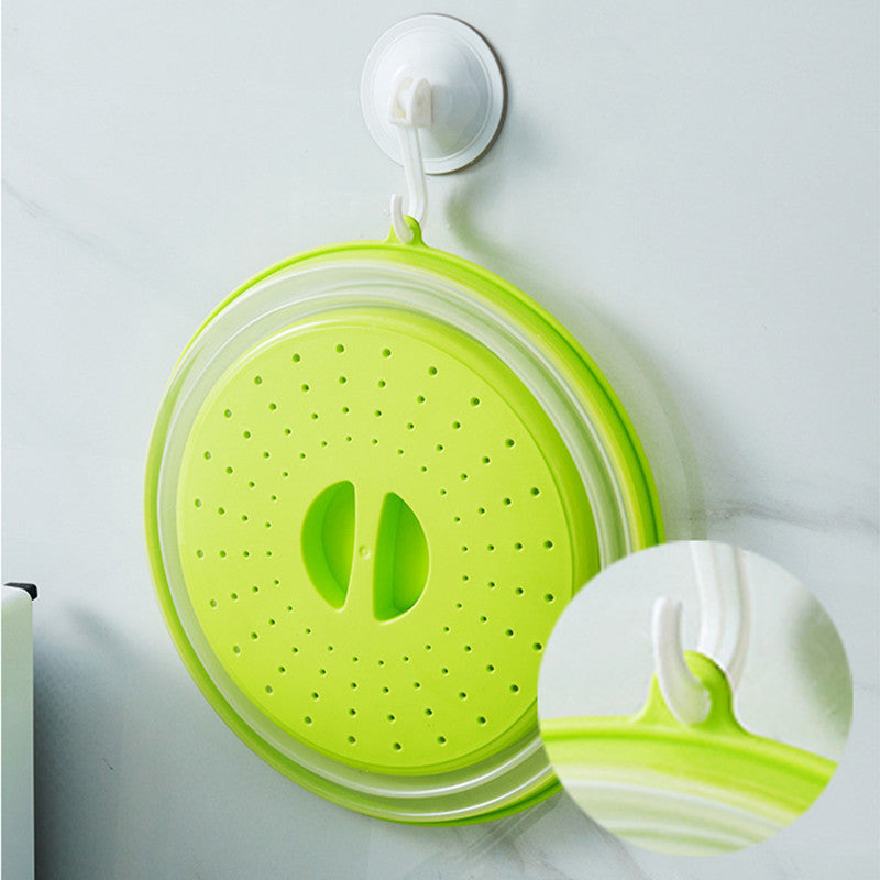 Microwave Splatter Cover Vented Food Guard with Hook Hole - Kitchen Gadget