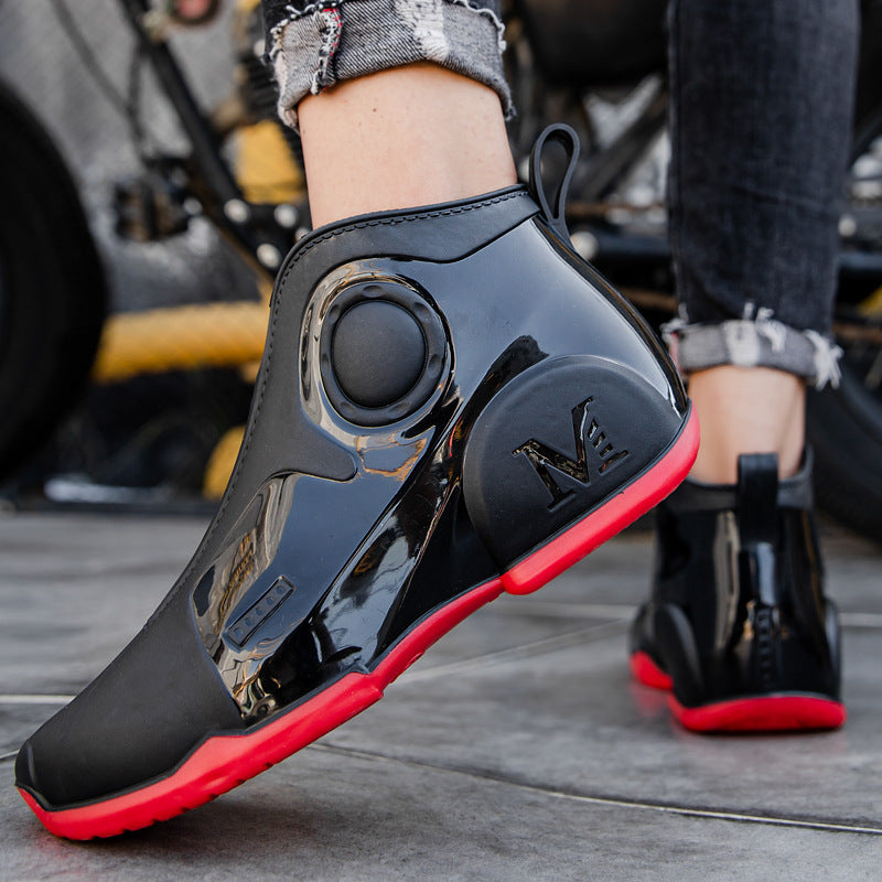 Men's Non-Slip Outdoor Rain Boots - Low Top Wading Shoes