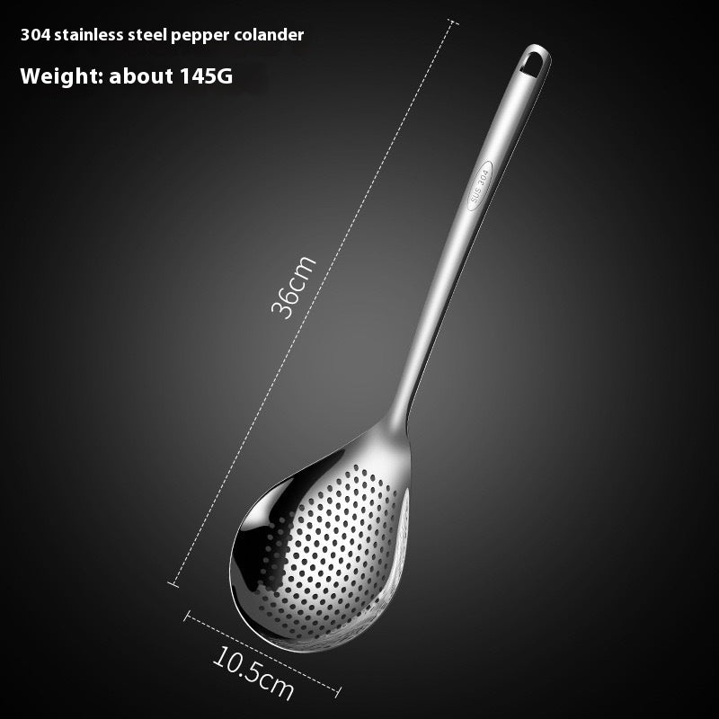 304 Stainless Steel Pepper Colander Non-Slip Anti-Scald Kitchen Tool