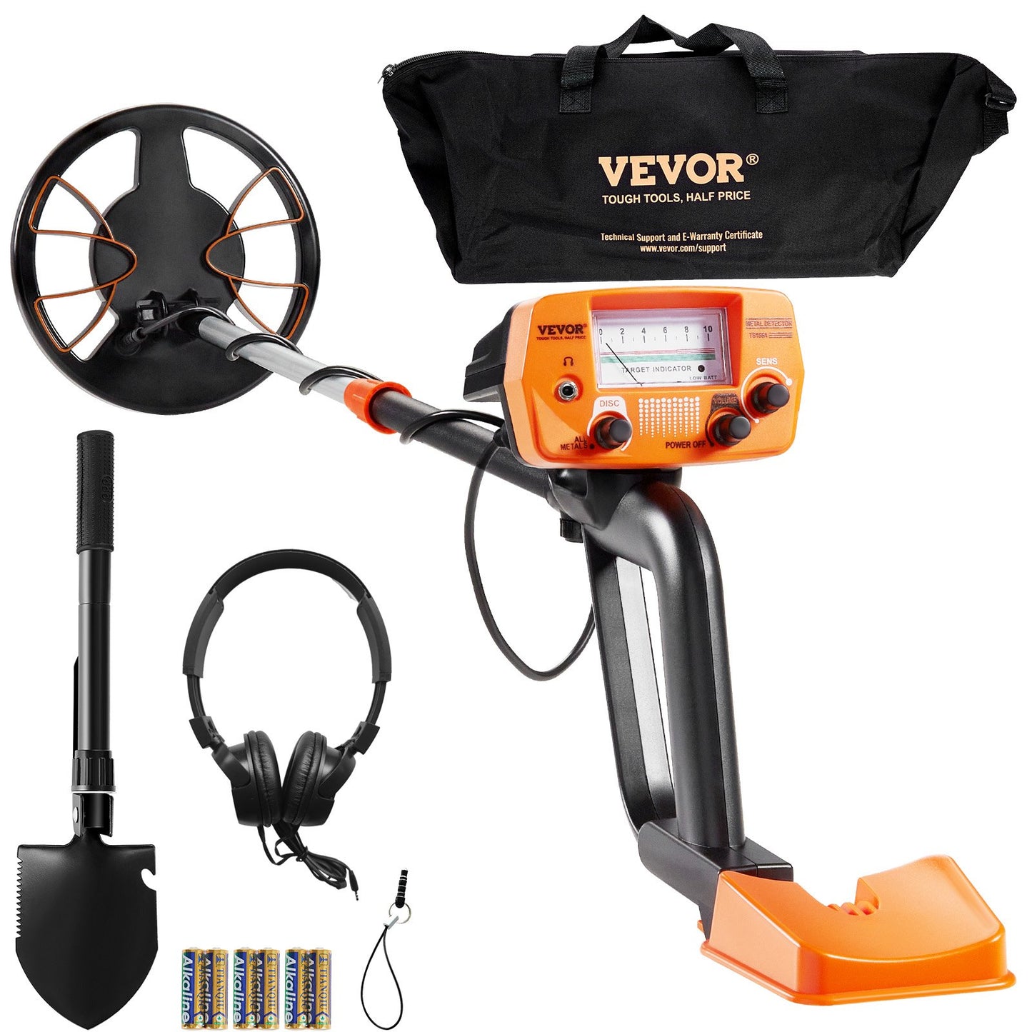 Waterproof Metal Detector for Adults & Kids - 8 Inch Search Coil, Adjustable Gold Treasure Finder, Lightweight Aluminum Stem, Multicolor