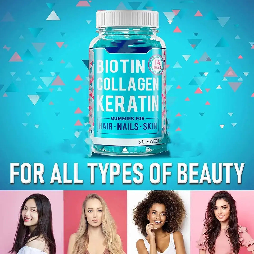Biotin Collagen Skin & Nail Soft Candy Supplement